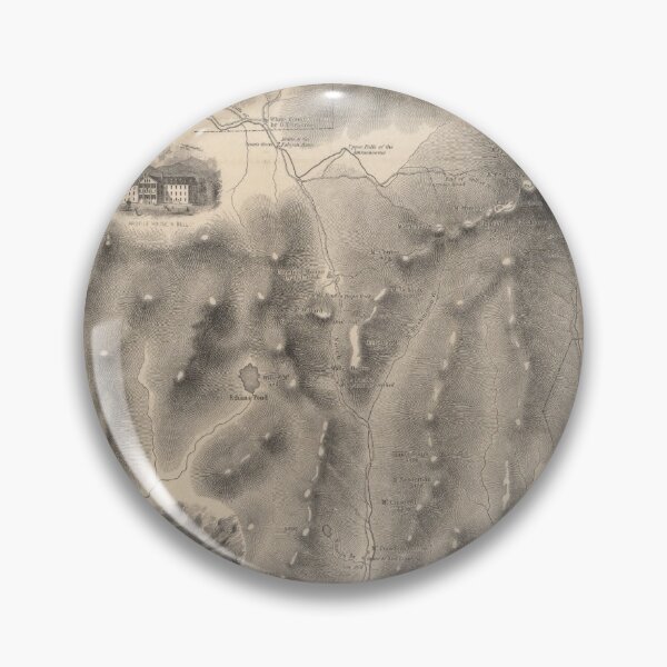 Item preview, Vintage Map of The White Mountains (1858) designed and sold by BravuraMedia.