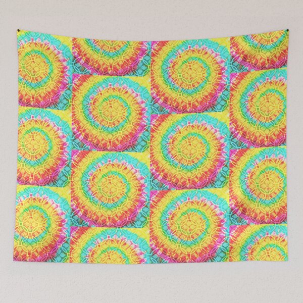 Item preview, floral tie dye pattern designed and sold by Unimeme.