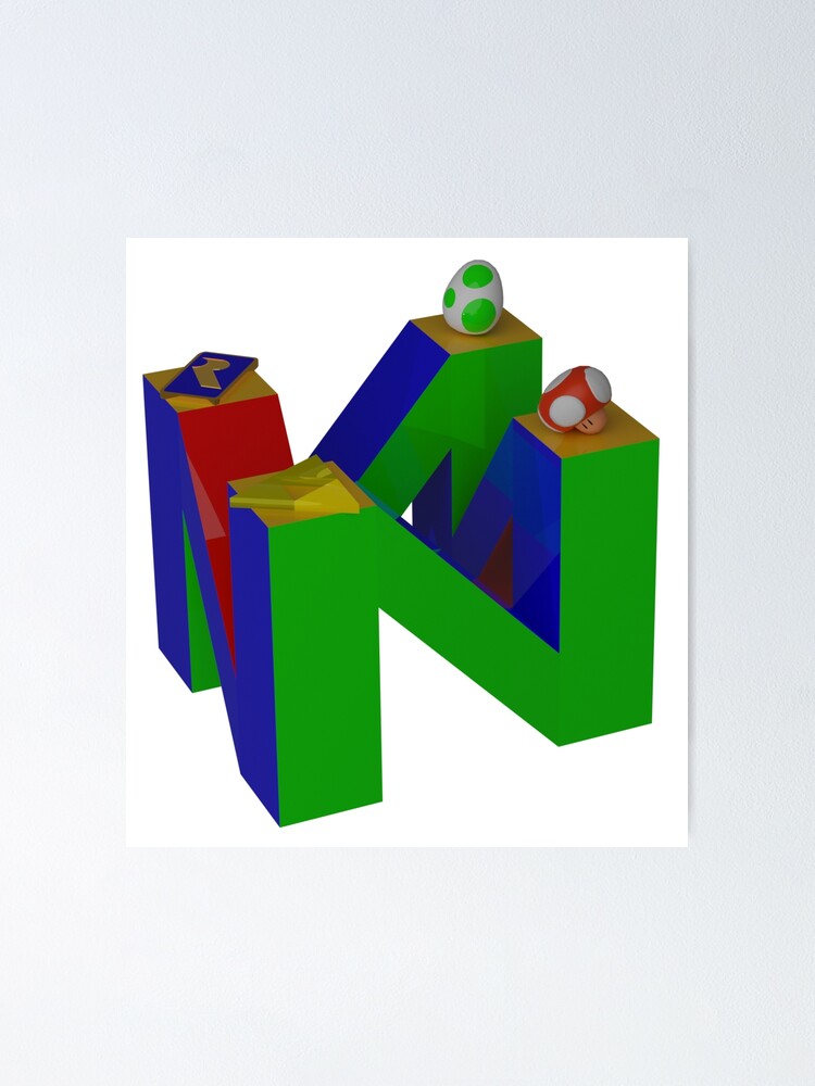 Nintendo 64 Logo Poster By Kaepora0gaebora Redbubble Nintendo 64 Logo Poster By Kaepora0gaebora Redbubble