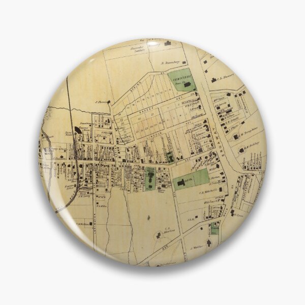 Item preview, Vintage White Plains NY Map (1868) designed and sold by BravuraMedia.