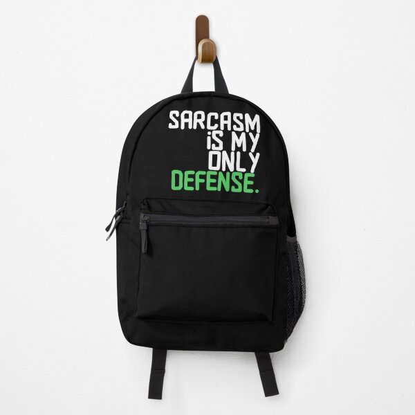 Item preview, sarcasm is my only defense- teen wolf stiles quote black and white and green designed and sold by emcazalet.