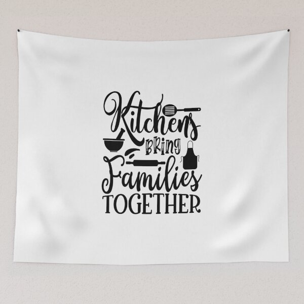 Item preview, Kitchens Bring Families Together: A Funny quote shirt.   designed and sold by fajali master.