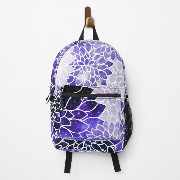 Item preview, Galaxy Space Dahlias Indigo Blue designed and sold by 2sweetsDesign.