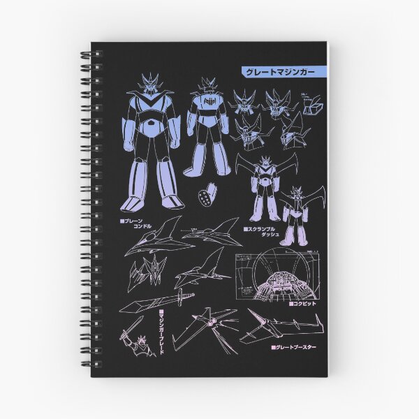 Item preview, Mazinger Z blueprint aesthetic gradient designed and sold by Blacklinesw9.