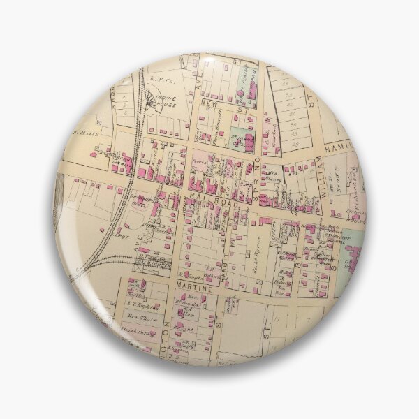 Item preview, Vintage Map of White Plains NY (1881) designed and sold by BravuraMedia.
