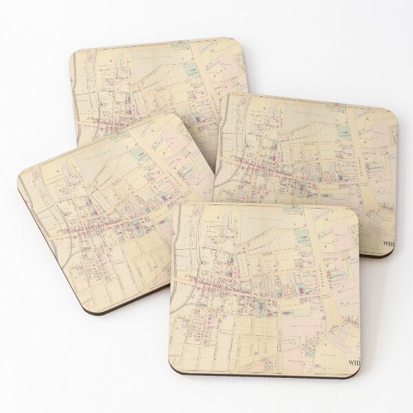 Item preview, Vintage Map of White Plains NY (1881) designed and sold by BravuraMedia.