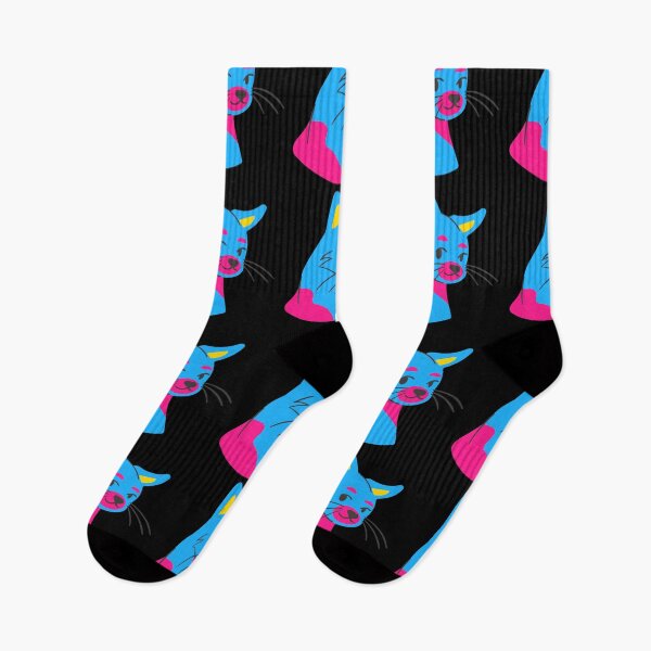 Item preview, Discreet Pride Pansexual Colors Shy Cat designed and sold by TopplundDesigns.