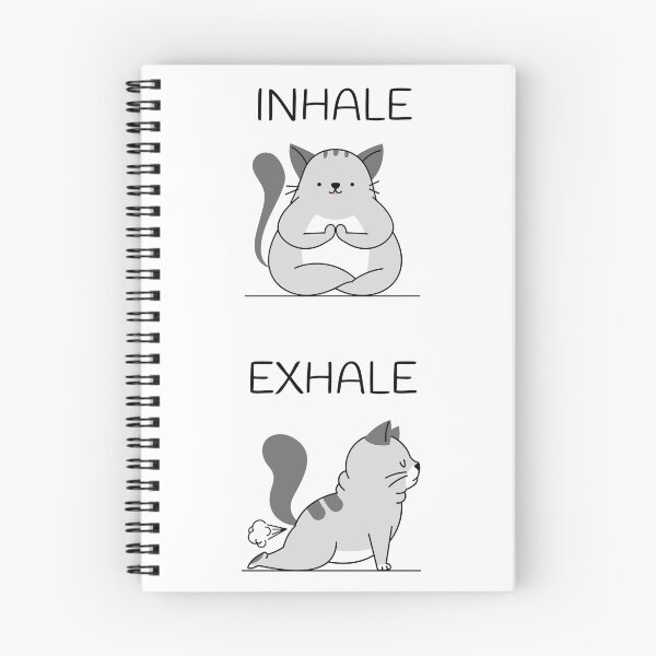 Item preview, Inhale Exhale Cat yoga meditation designed and sold by asmmdesign.