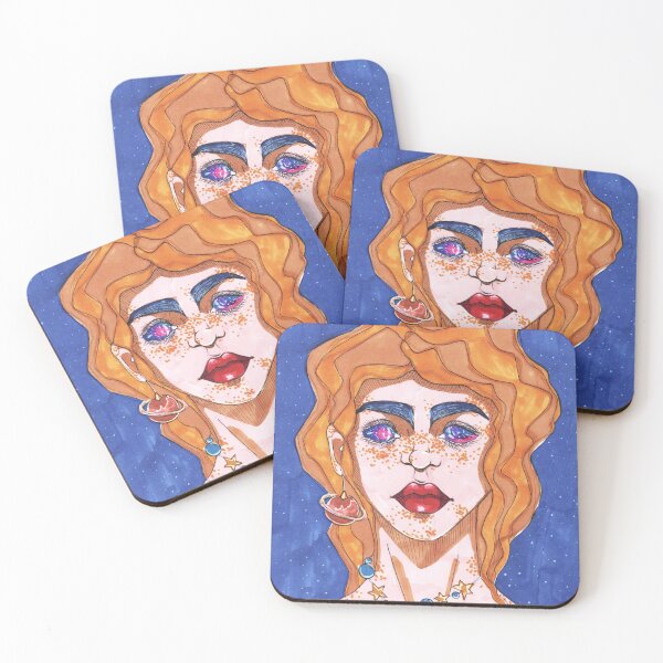 Item preview, Girl with cosmic eyes designed and sold by klabukova-y.