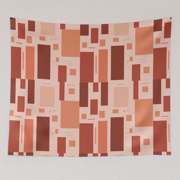 Item preview, Mid century modern abstract geometric pattern designed and sold by likebakerdo.