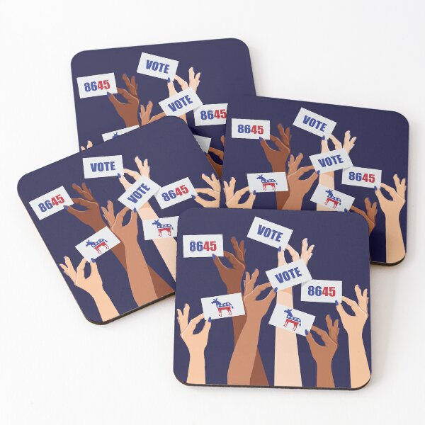 Item preview, Multicultural women voting Democratic to 8645 designed and sold by La Cartoonista.