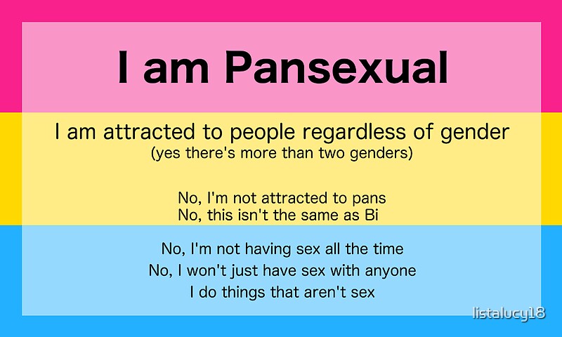 Pansexual Stickers By Listalucy18 Redbubble