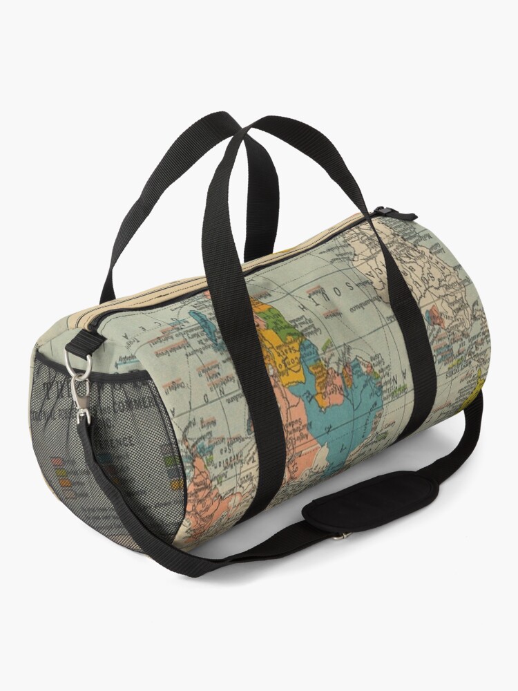 Alternate view of The World: Colonial Possessions and Commercial Highways 1910. From Cambridge Modern History Atlas, 1912 Duffle Bag