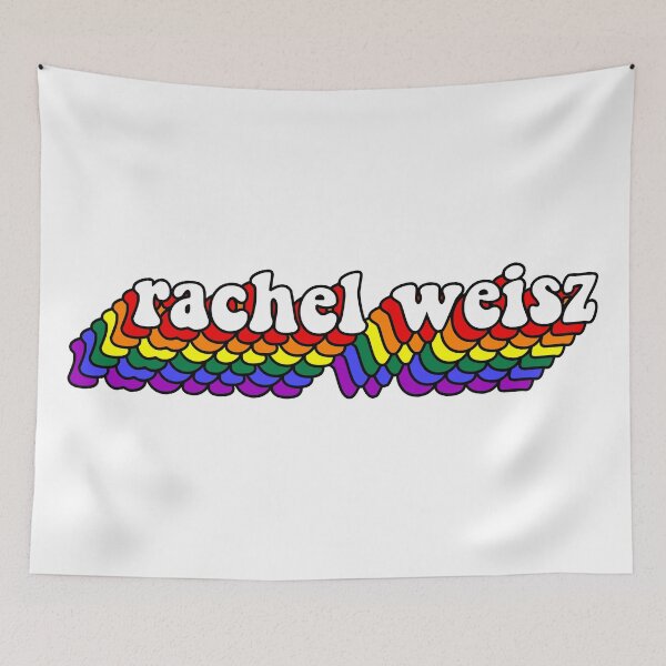 Item preview, Rachel Weisz rainbow text designed and sold by -localartist.