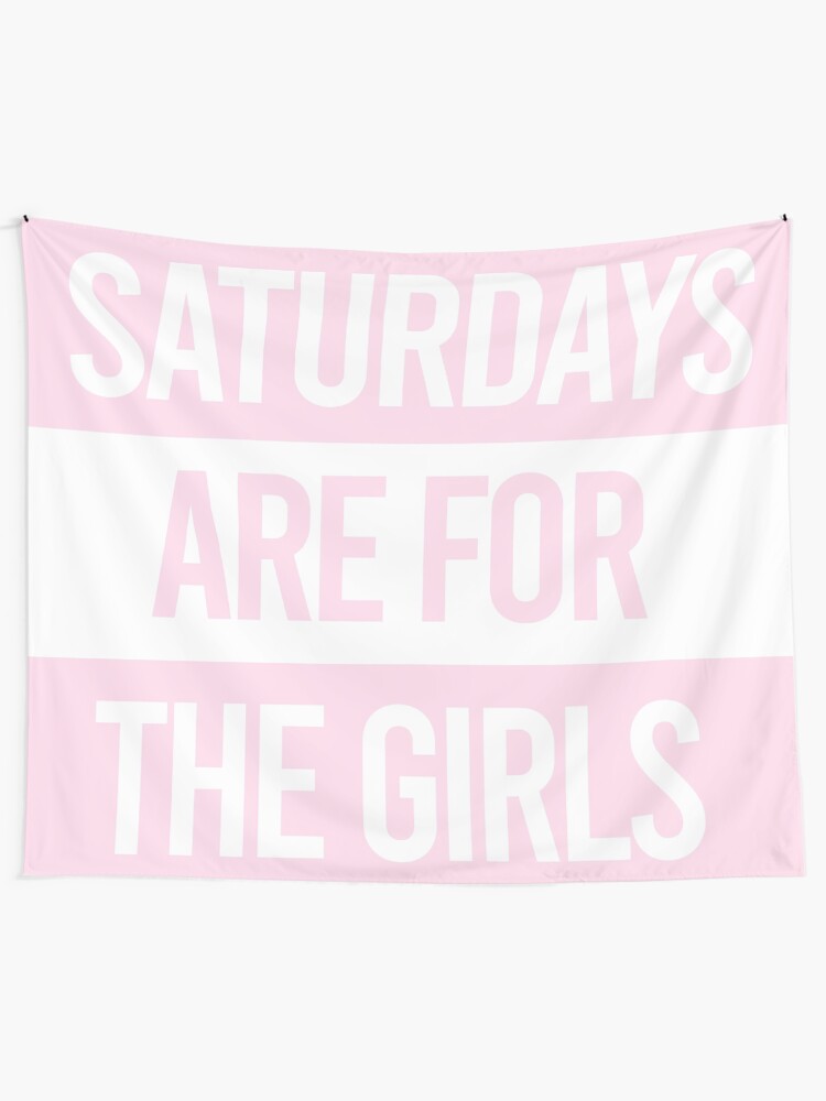 Alternate view of Saturdays are for the girls Pink Tapestry