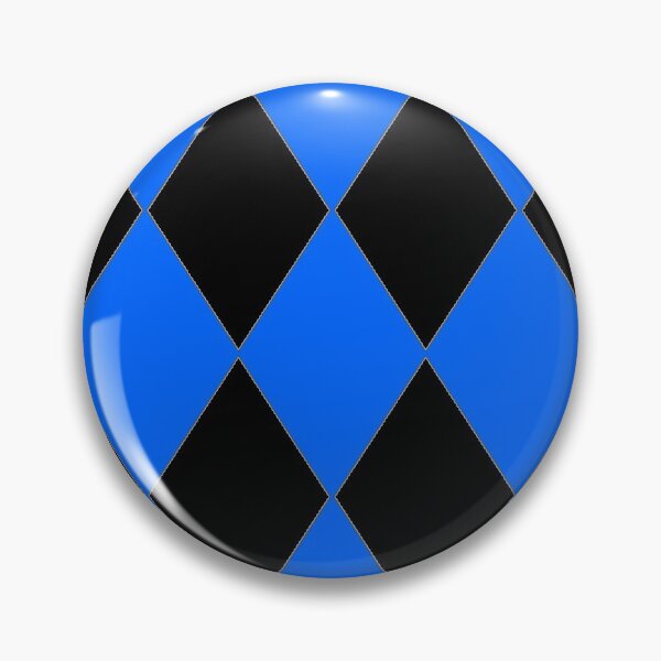 Item preview, BLUE AND BLACK HARLEQUIN PATTERN BY OZCUSHIONSTOO designed and sold by ozcushionstoo.