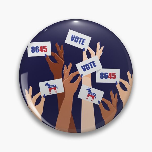 Item preview, Multicultural women voting Democratic to 8645 designed and sold by La Cartoonista.