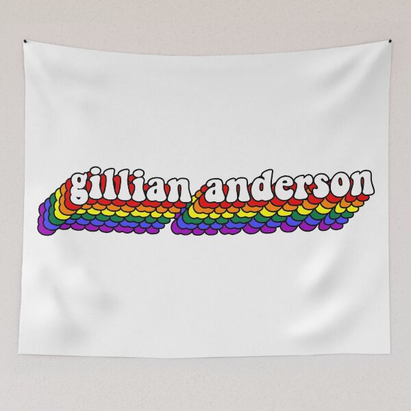 Item preview, Gillian Anderson rainbow text designed and sold by -localartist.