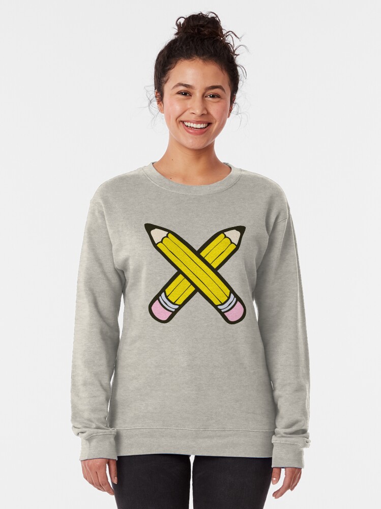 Alternate view of Pencil Power Blue Pattern Pullover Sweatshirt