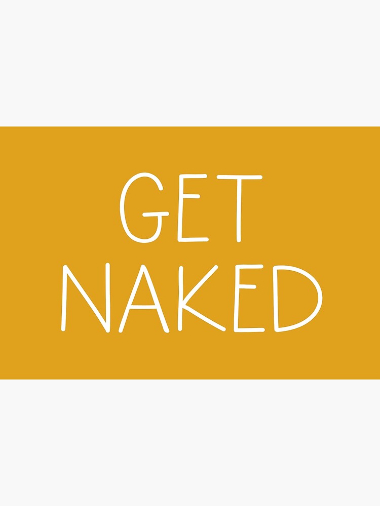 Disover Get Naked Mustard Bath Mat