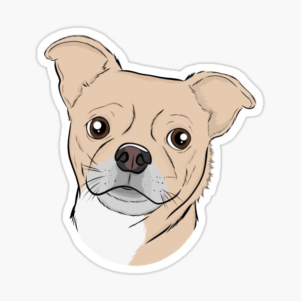 Chihuahua Cartoon Stickers for Sale | Redbubble