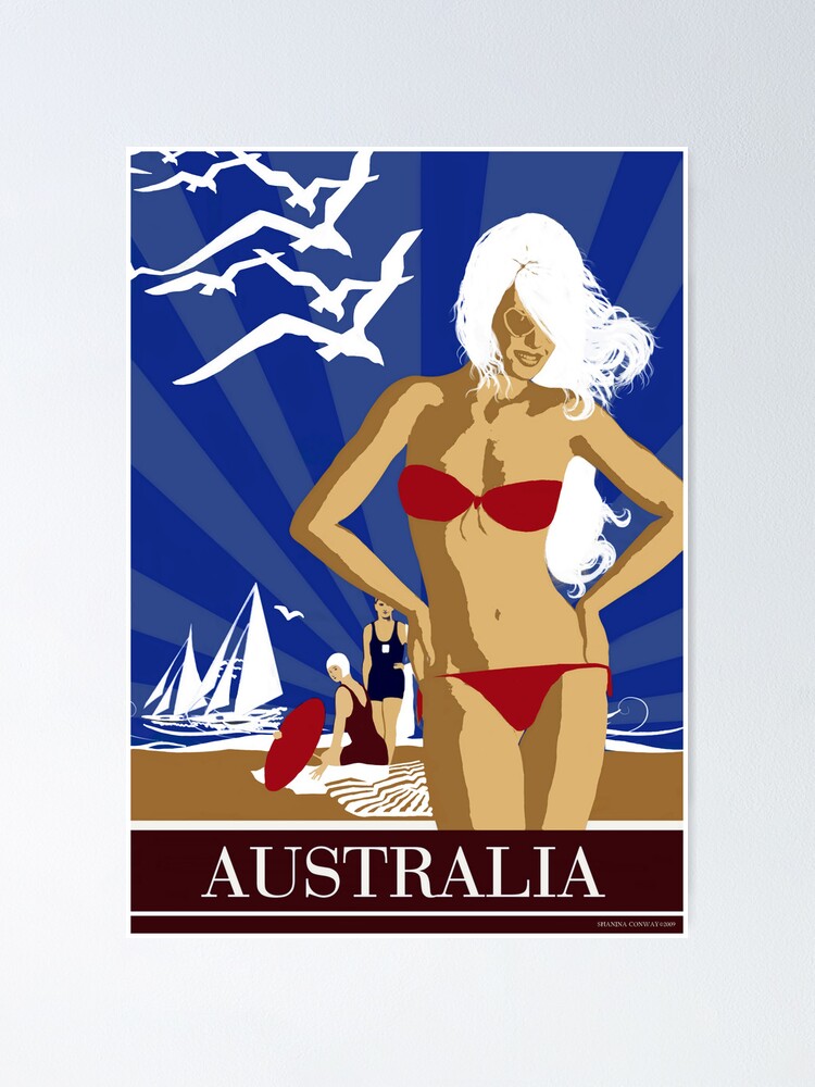 Australia Poster By Allegra Redbubble