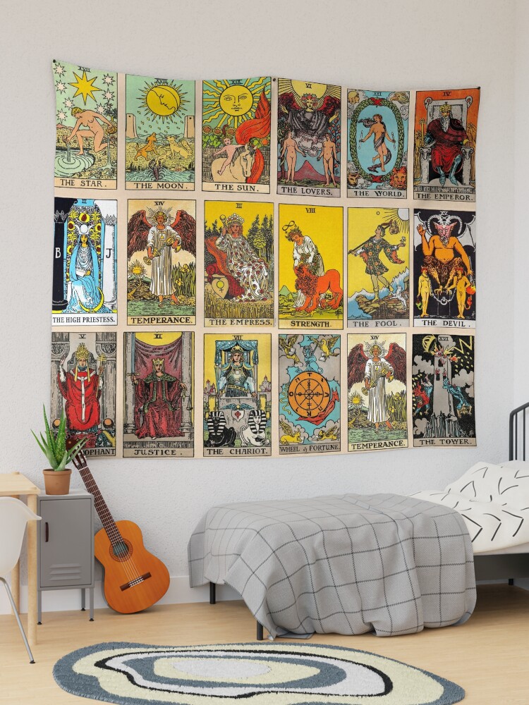 Tarot card canvas discount art