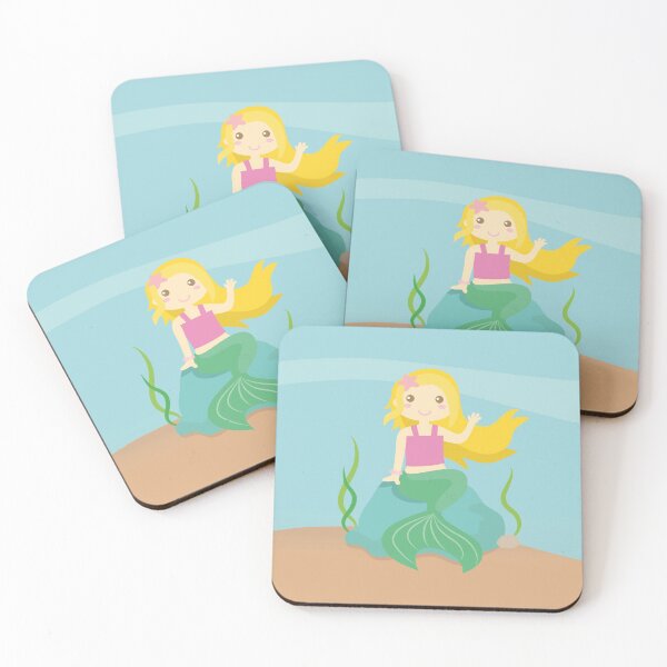 Item preview, Cute Blonde Mermaid Girl designed and sold by rustydoodle.