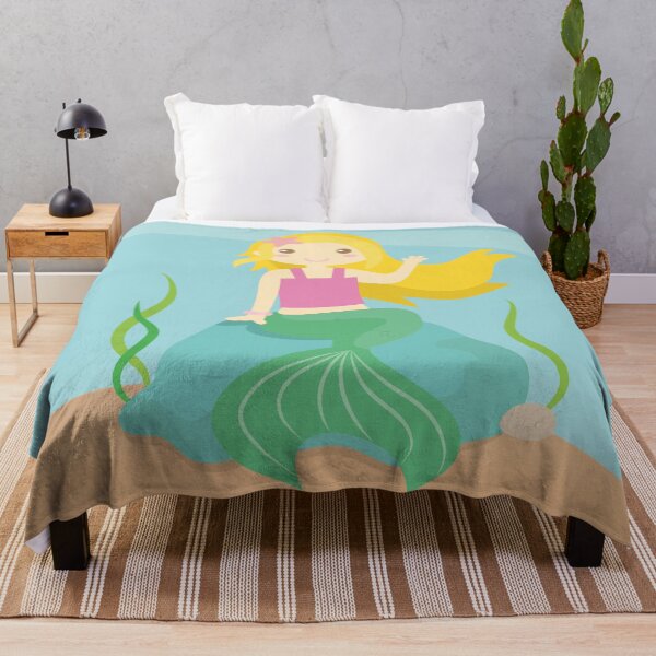 Item preview, Cute Blonde Mermaid Girl designed and sold by rustydoodle.