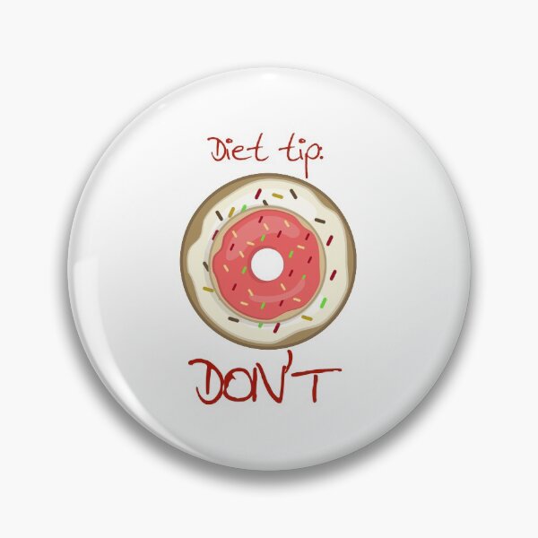 Item preview, DIET TIP: DON'T funny food quote- Doughnut donut desing vector designed and sold by Edgy DESIGNS.