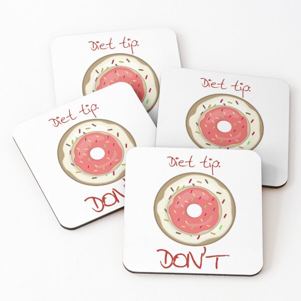 Item preview, DIET TIP: DON'T funny food quote- Doughnut donut desing vector designed and sold by Edgy DESIGNS.