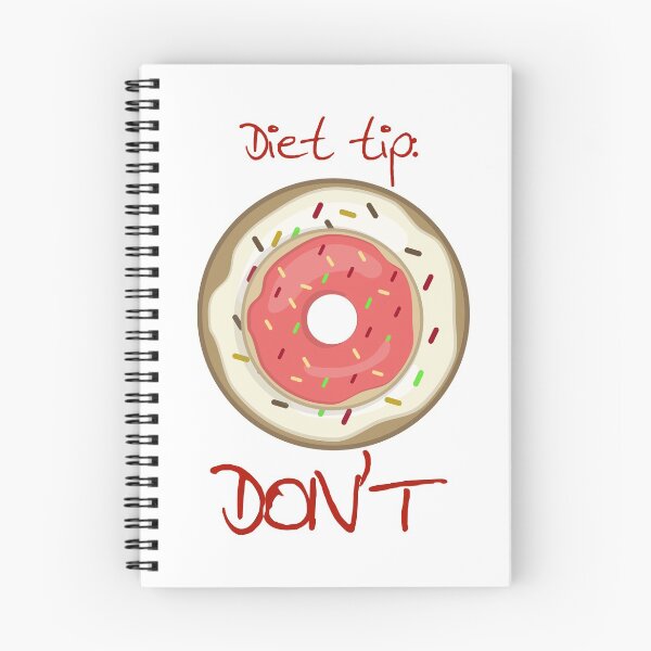 Item preview, DIET TIP: DON'T funny food quote- Doughnut donut desing vector designed and sold by Edgy DESIGNS.