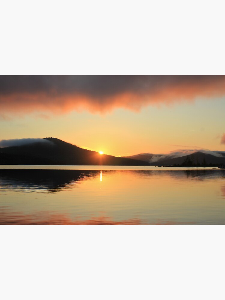 "Lake Aziscohos Sunset" Sticker for Sale by zachauerbach Redbubble