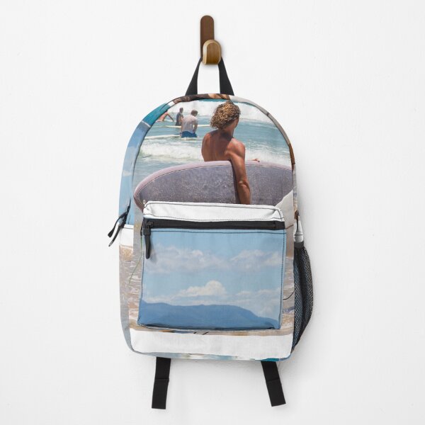 Item preview, Byron Bay Friends Surfing Wategos Beach designed and sold by Martin Berry Photography.