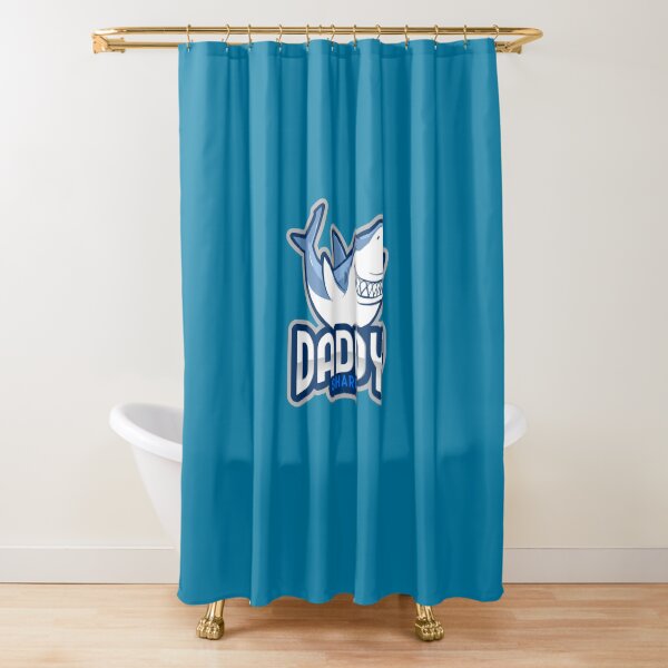 Daddy Shark Shower Curtain