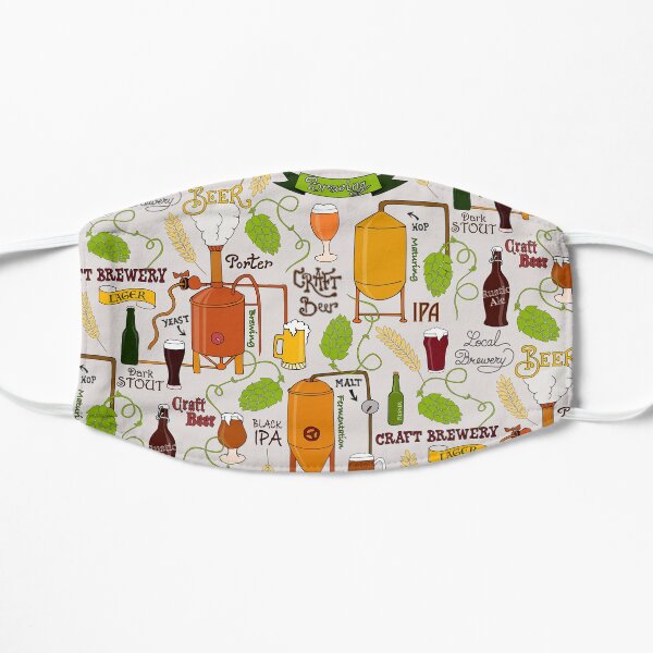 Craft beer Flat Mask