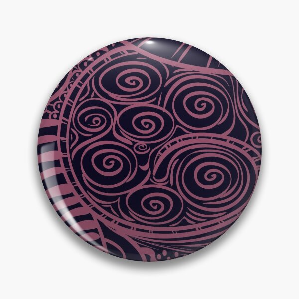 Item preview, Hand-Drawn Floral Pink and Swirls Outline designed and sold by madtoyman.