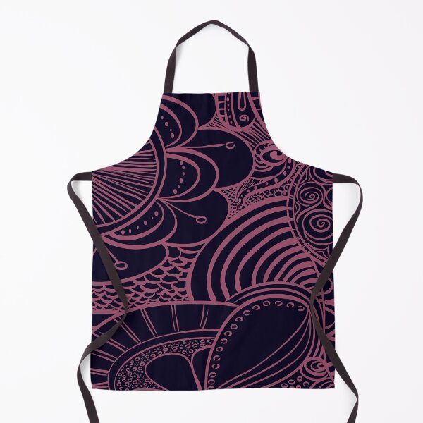 Item preview, Hand-Drawn Floral Pink and Swirls Outline designed and sold by madtoyman.