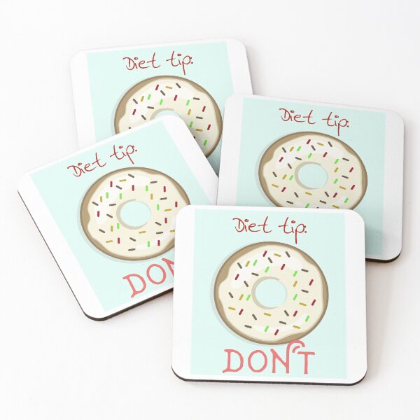 Item preview, DIET TIP: DON'T funny food quote- Doughnut donut desing vector designed and sold by Edgy DESIGNS.