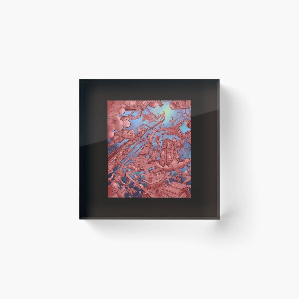 Item preview, Futuristic cityscape designed and sold by abhx.