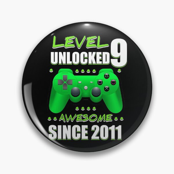 Item preview, Level 9 unlocked awesome since 2011 designed and sold by TopDesignArt.