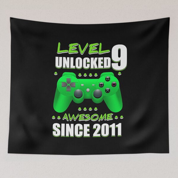 Item preview, Level 9 unlocked awesome since 2011 designed and sold by TopDesignArt.
