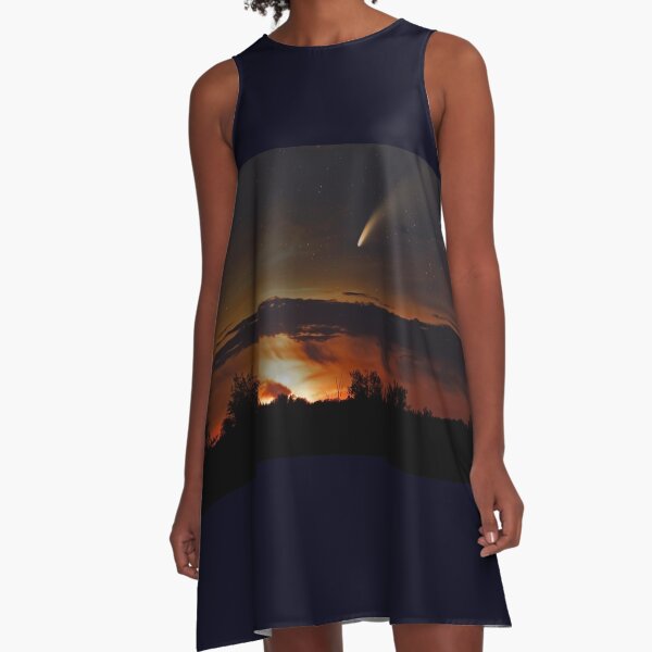 Comet Neowise - Composite A-Line Dress