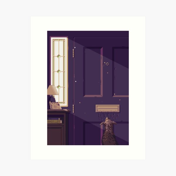 Anticipation - Pixel Art Painting Art Print