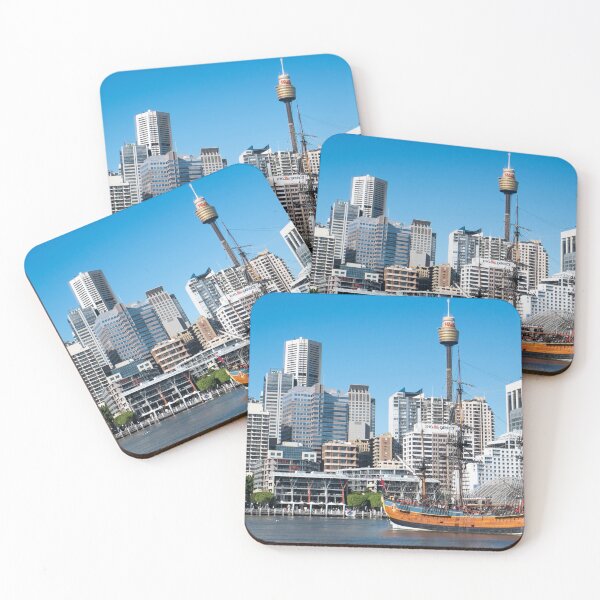 Item preview, Darling Harbour Sydney Australia with Endeavour replica ship designed and sold by Martin Berry Photography.