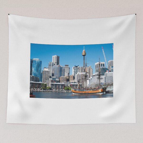 Item preview, Darling Harbour Sydney Australia with Endeavour replica ship designed and sold by Martin Berry Photography.