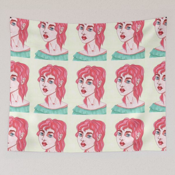 Item preview,  Girl with pink hair designed and sold by klabukova-y.