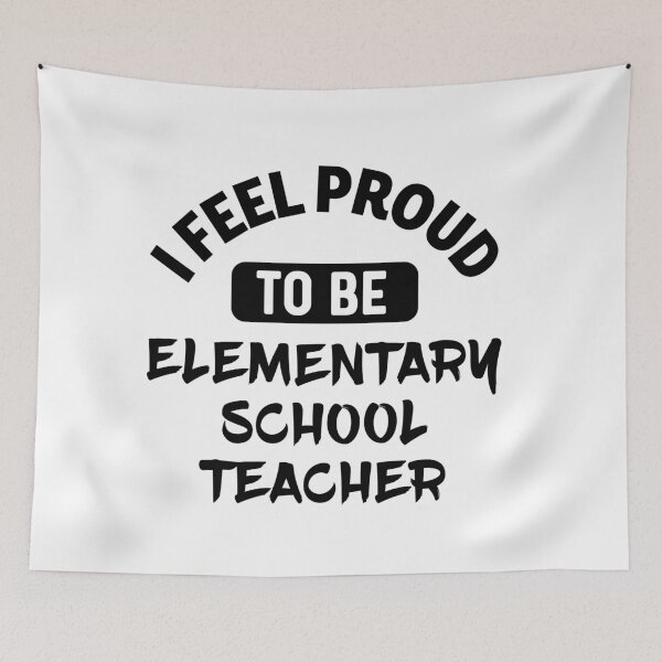 Item preview, I feel Proud to be elementary school teacher designed and sold by bumperapparels.