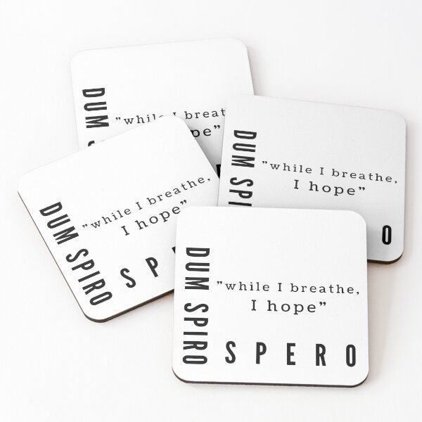 Item preview, Dum Spiro Spero - While I breathe, I hope designed and sold by ItsNikkiArts.