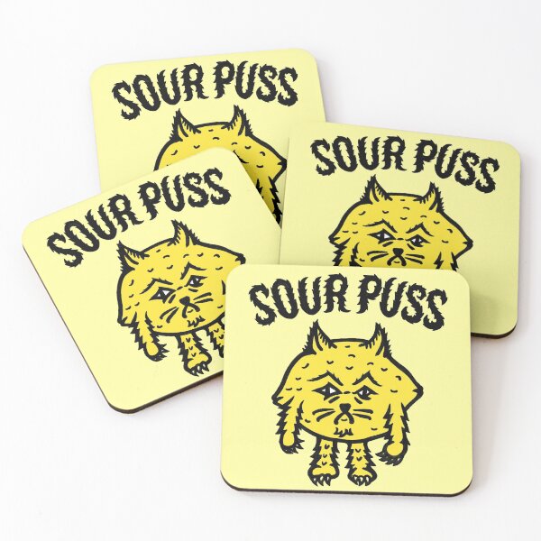 Artikelvorschau, Sour Puss Illustrated Print entworfen und verkauft von DorkRind.